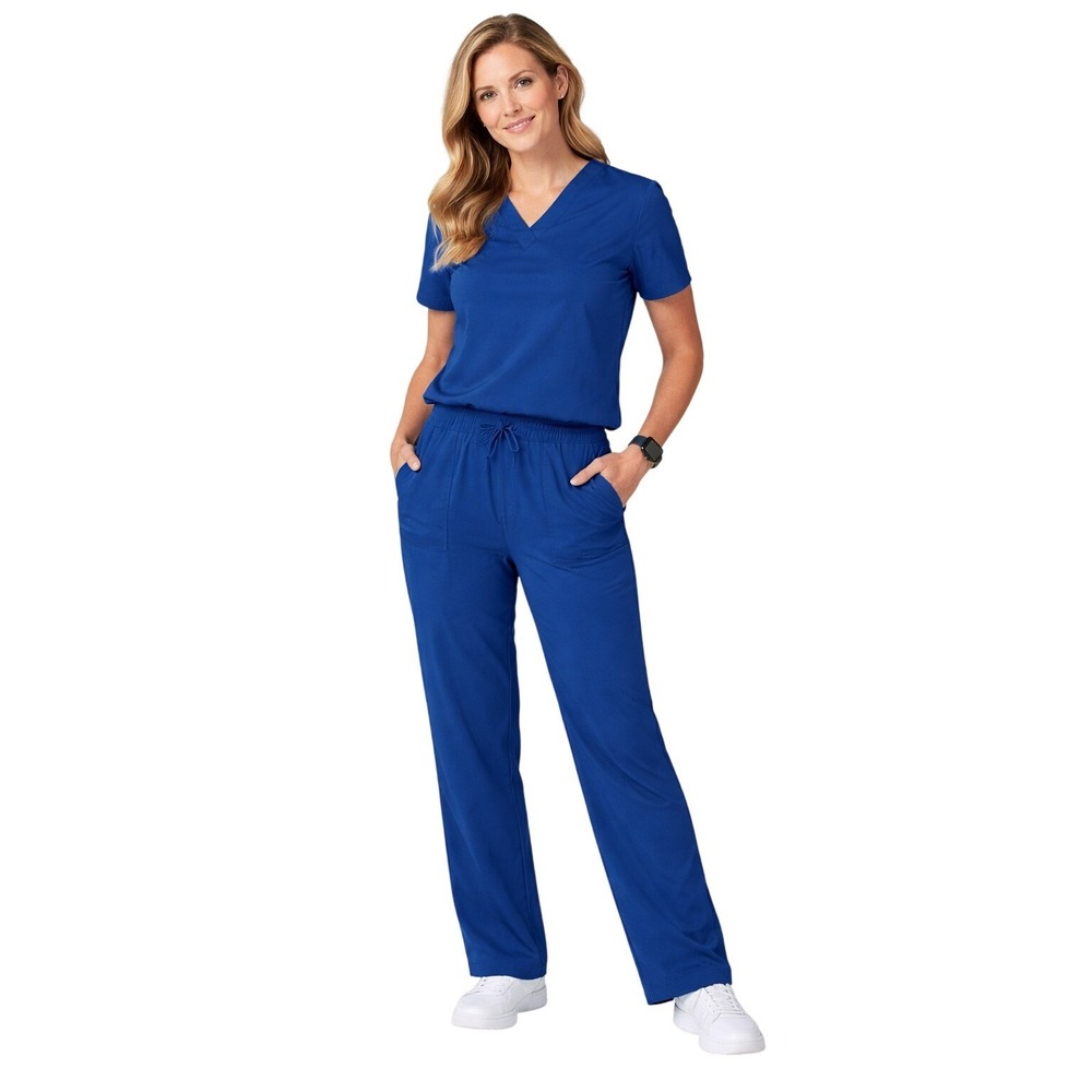 Dickies Scrub Pants Womens‎ Medium Petite Navy Cargo Straight Leg Medical Scrubs